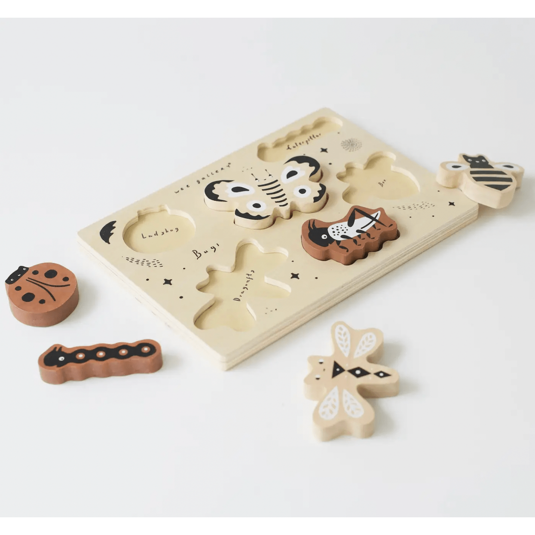 Wee Gallery Wooden Tray Puzzle - Bugs Wooden Toys Wee Gallery   