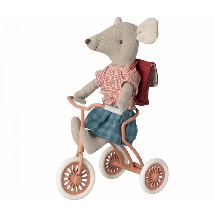 Maileg Abri A Tricycle, Mouse- Coral Dollhouses and Access. Maileg   