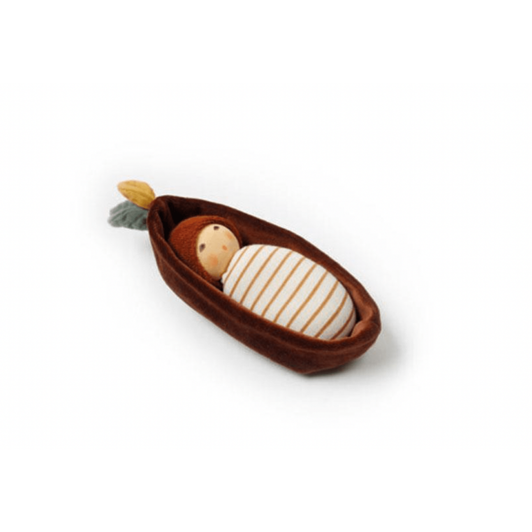 Nanchen Natur Oak Baby In Bark Cradle Dolls Nanchen Natur   