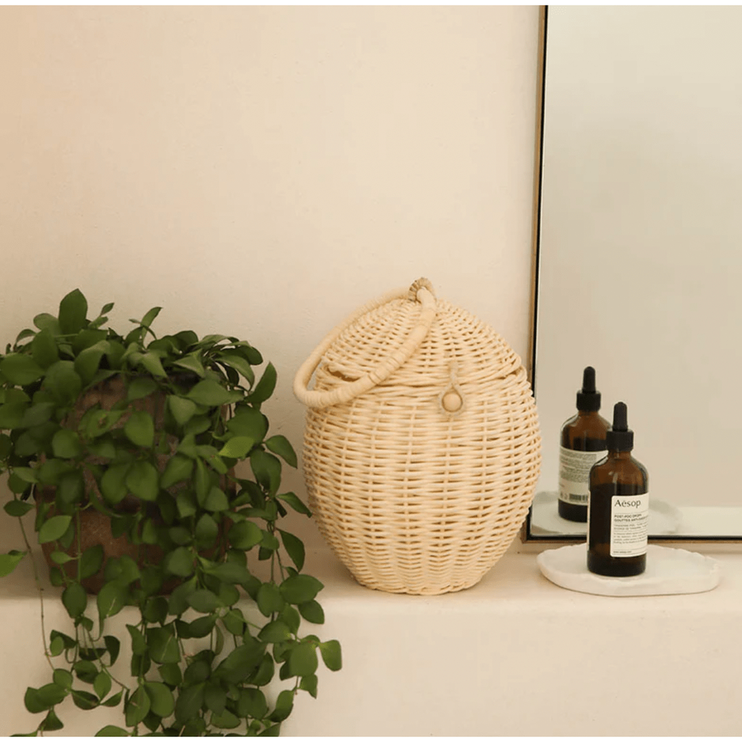 Rattan egg discount basket