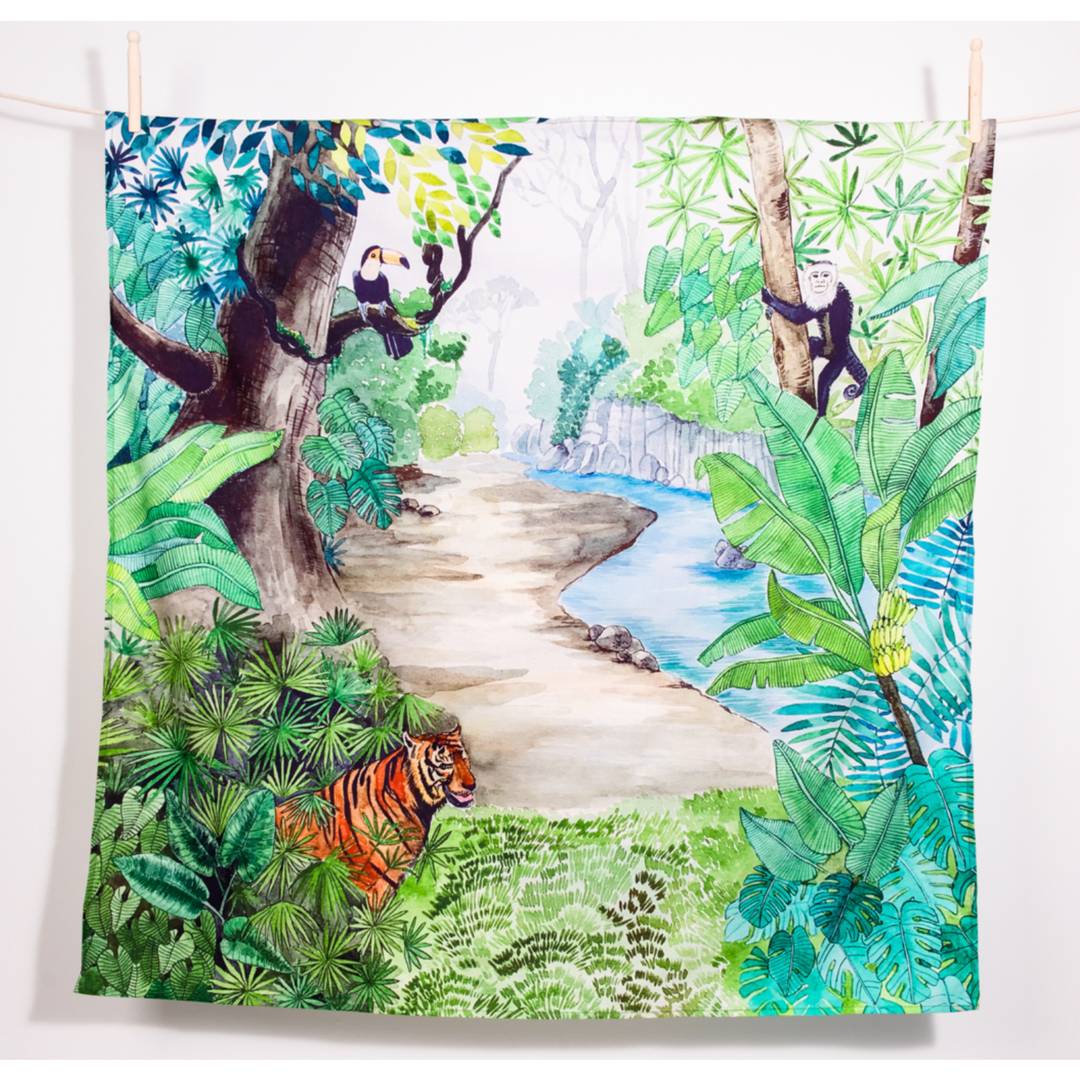 Wonderie Deep In The Jungle Playcloth - MAXI Toddler And Pretend Play Wonderie U.K.   