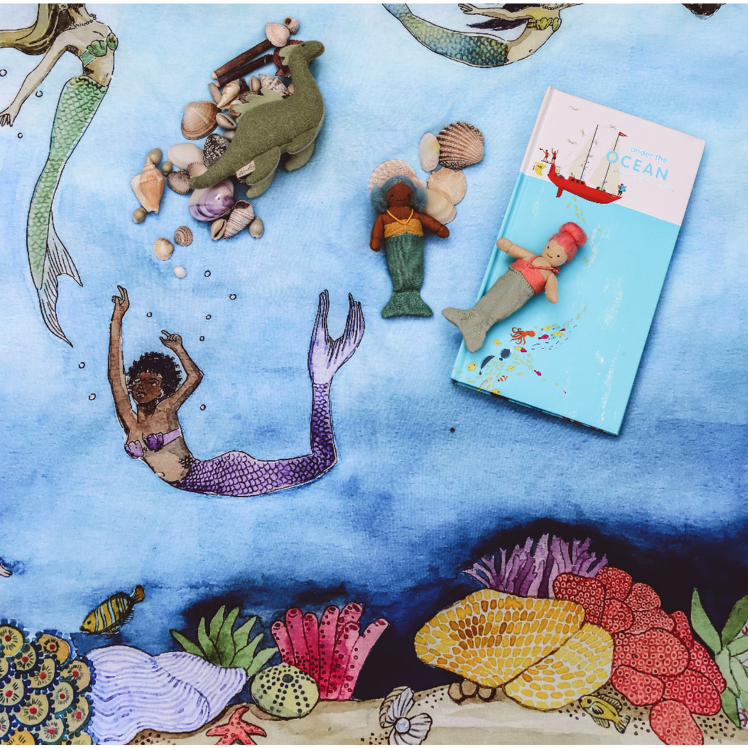 Wonderie Tales Of Mermaids Playcloth- MAXI Toddler And Pretend Play Wonderie U.K.   