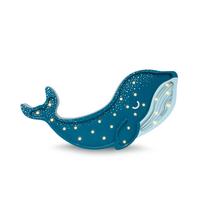 Little Lights Whale Lamp- Galaxy Teal Nursery Decor Little Lights   