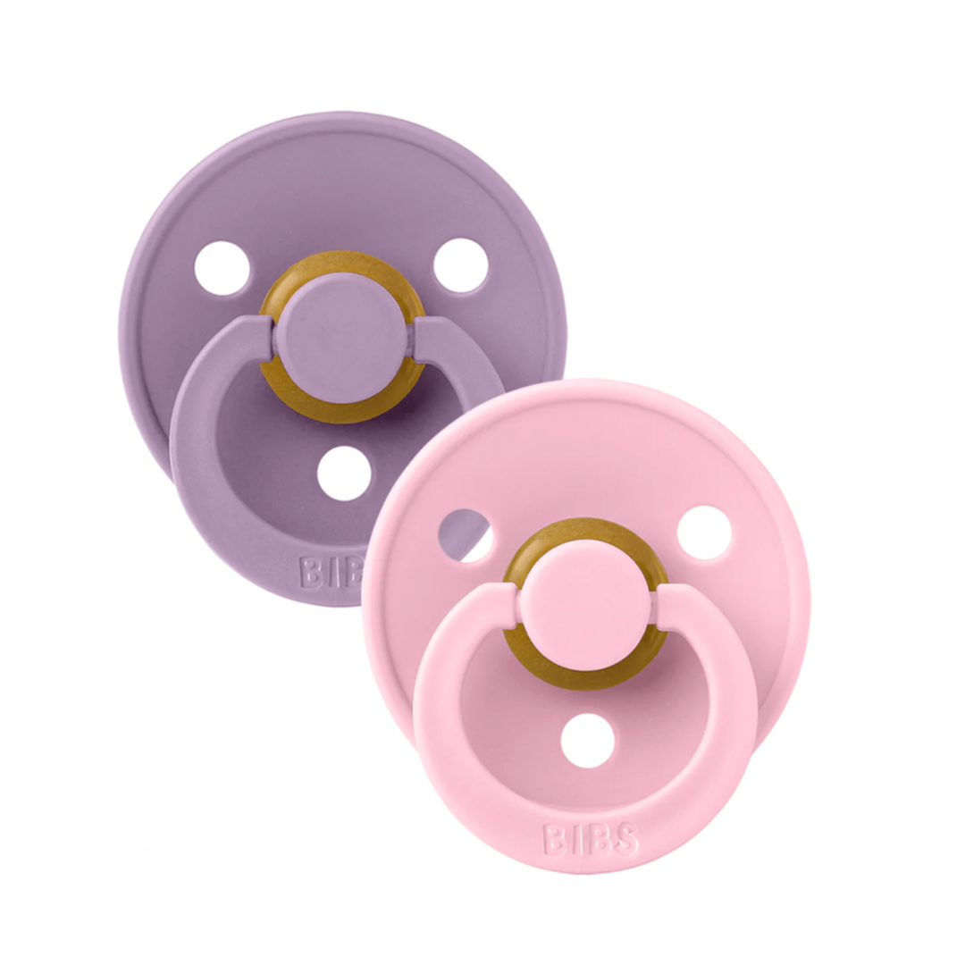 Chupetes Bibs Pacifier Setx2 Natural Libre Bp 6-8m Talle2 Color Dusky  Lilac/Heather Round nipple Período de edad 6-18 meses