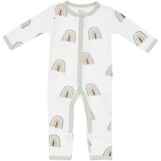 Kyte Baby Solid Snap Romper- 12/18 Months Romper Kyte Baby 12-18M Aloe Rainbow 