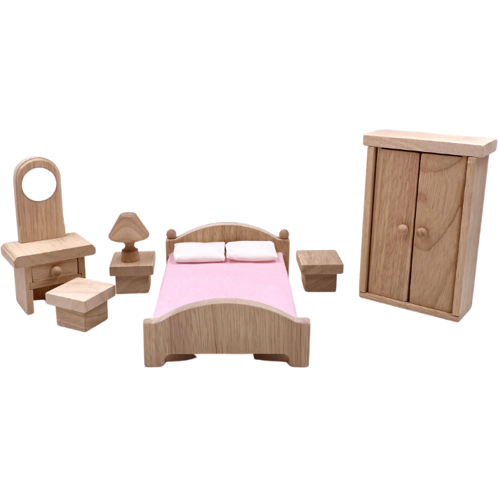 Plan Toys Bedroom - Classic Dollhouses and Access. Plan Toys   