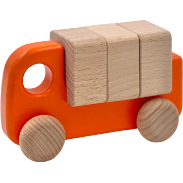 Bajo Car W/Blocks Vehicles Bajo Orange  