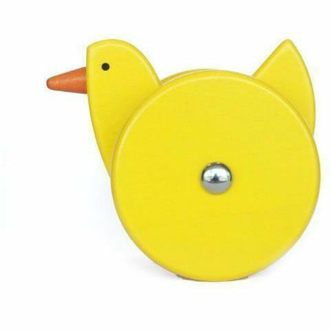 Bajo Wobbling Chicken Push/Pull Toy Wooden Toys Bajo Yellow  