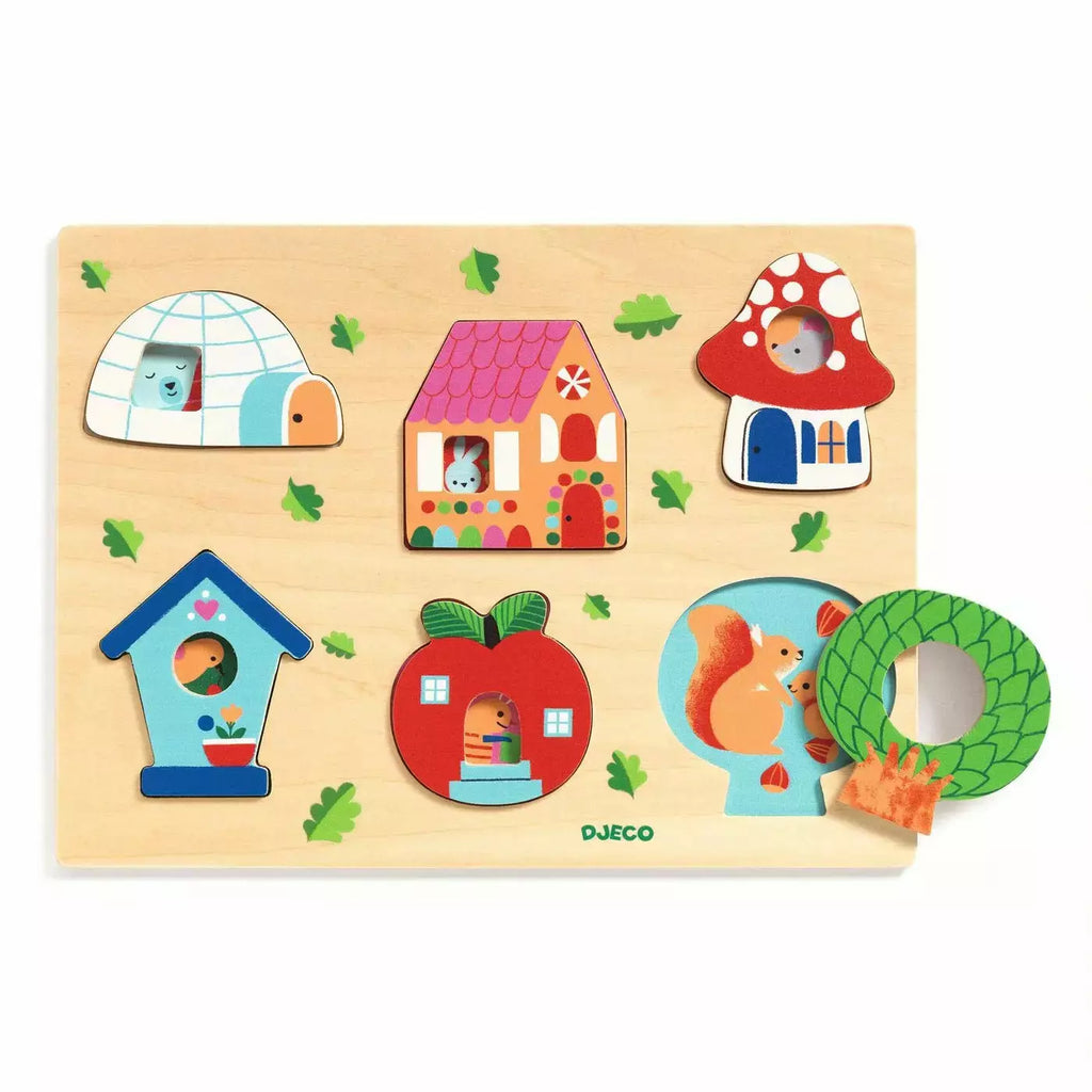 Djeco Wooden Puzzles House – The Natural Baby Company