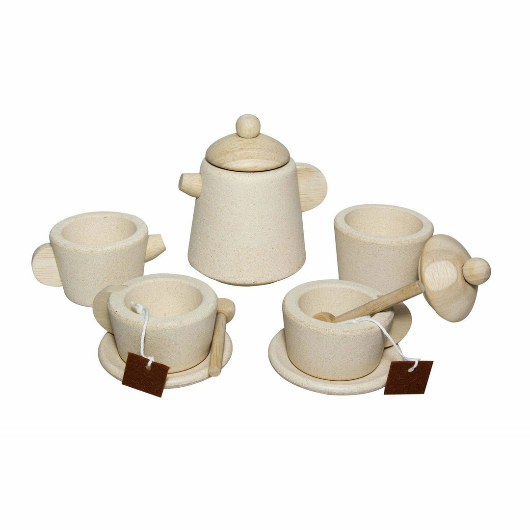 Plan Toys Tea Set- Natural Toddler And Pretend Play Plan Toys   