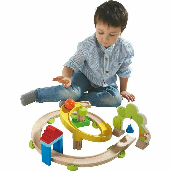 Haba Kullerbu Spiral 26 Piece Starter Track Set Vehicles Haba   