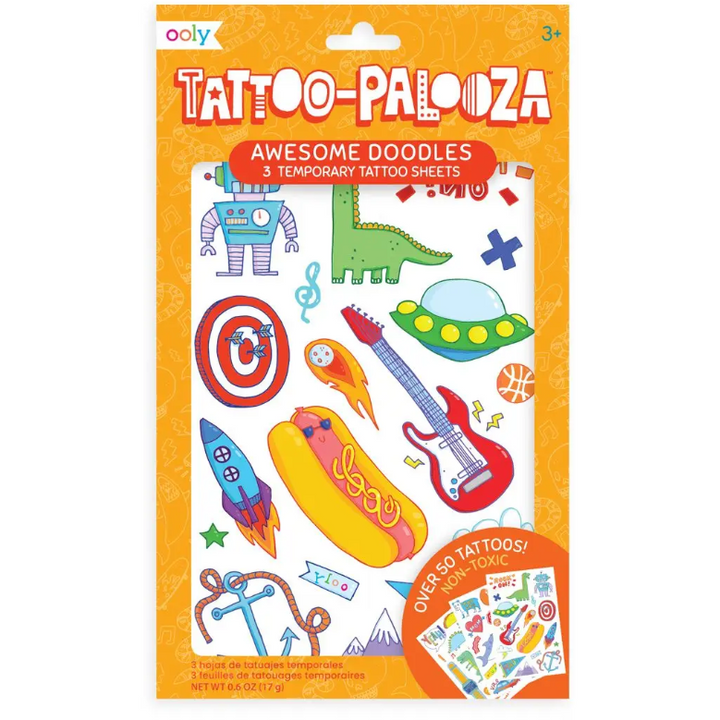 Ooly Tattoo Palooza Temporary Tattoo: Awesome Doodles  Ooly   