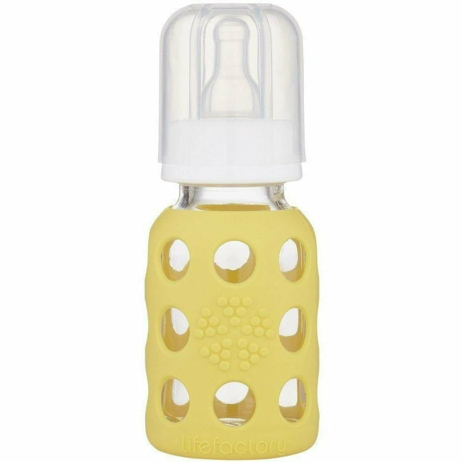 Lifefactory Glass Baby Bottles 4 oz. Bottles & Sippies Lifefactory Banana 4 oz 