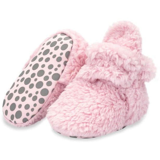 Zutano Furry Baby Bootie Footwear Zutano Baby Pink 3 Months 