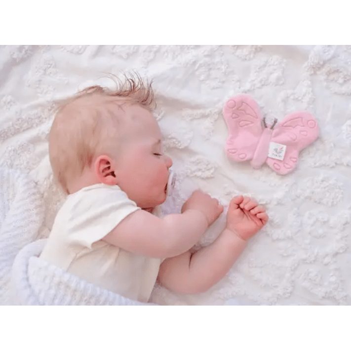 Tikiri Scrunchies- Butterfly with Crinkle Pacifiers and Teething Tikiri   