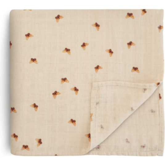 Mushie Muslin Swaddle Blanket Swaddles & Blankets Mushie Butterflies  