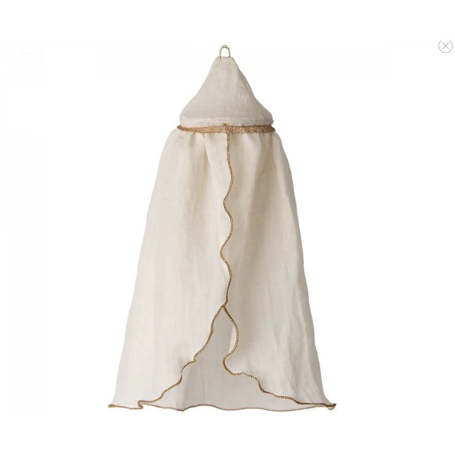 Maileg Miniature Bed Canopy- Cream Dollhouses and Access. Maileg   