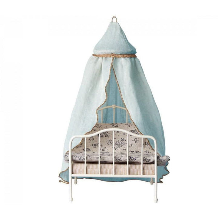 Maileg Miniature Bed Canopy- Mint Dollhouses and Access. Maileg   