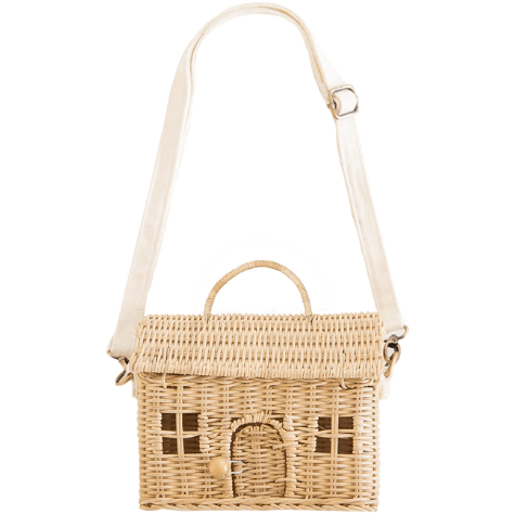 Olli Ella Rattan Casa Bag-Straw Dollhouses and Access. Olliella   