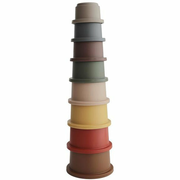 Mushie Stacking Cups - Retro Baby Toys Mushie   