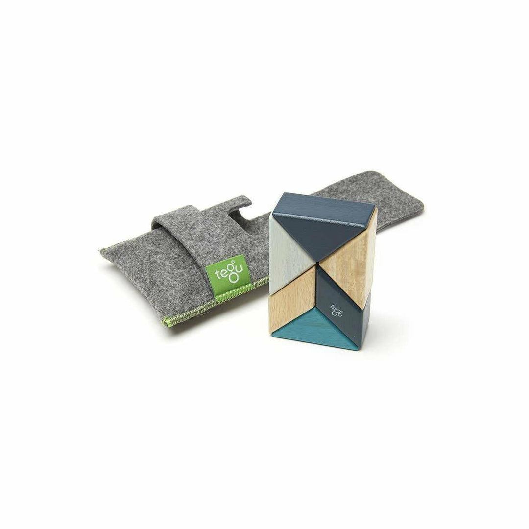 Tegu Pocket Pouch Prism: Blues Wooden Toys Tegu   