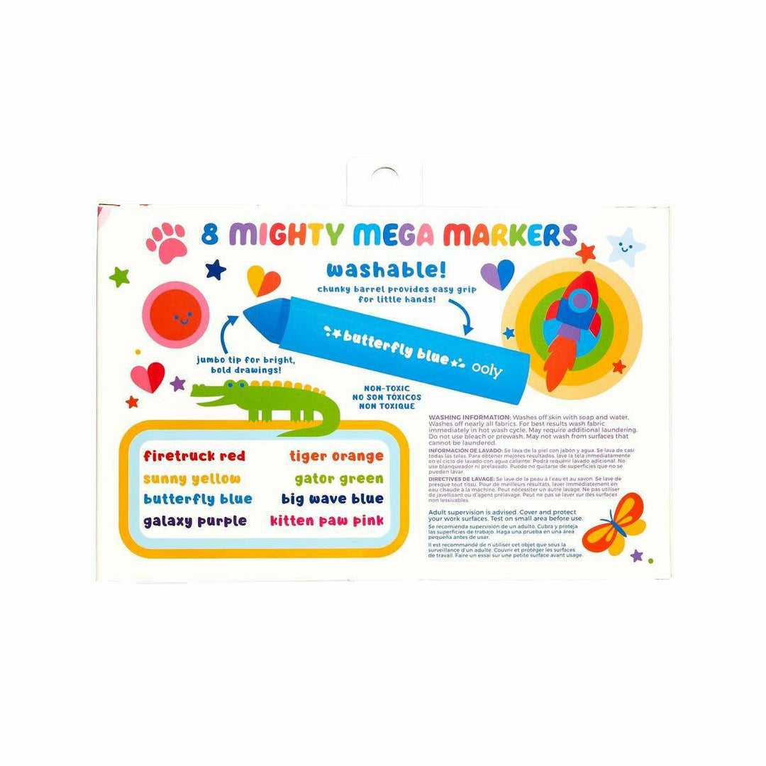 Ooly Mighty Mega Markers Set Of 8 Markers Ooly   