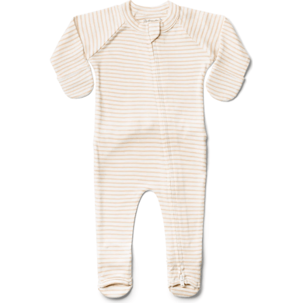 Goumi Footies 0-3M Footie Goumikids 0-3M Dune Stripe 