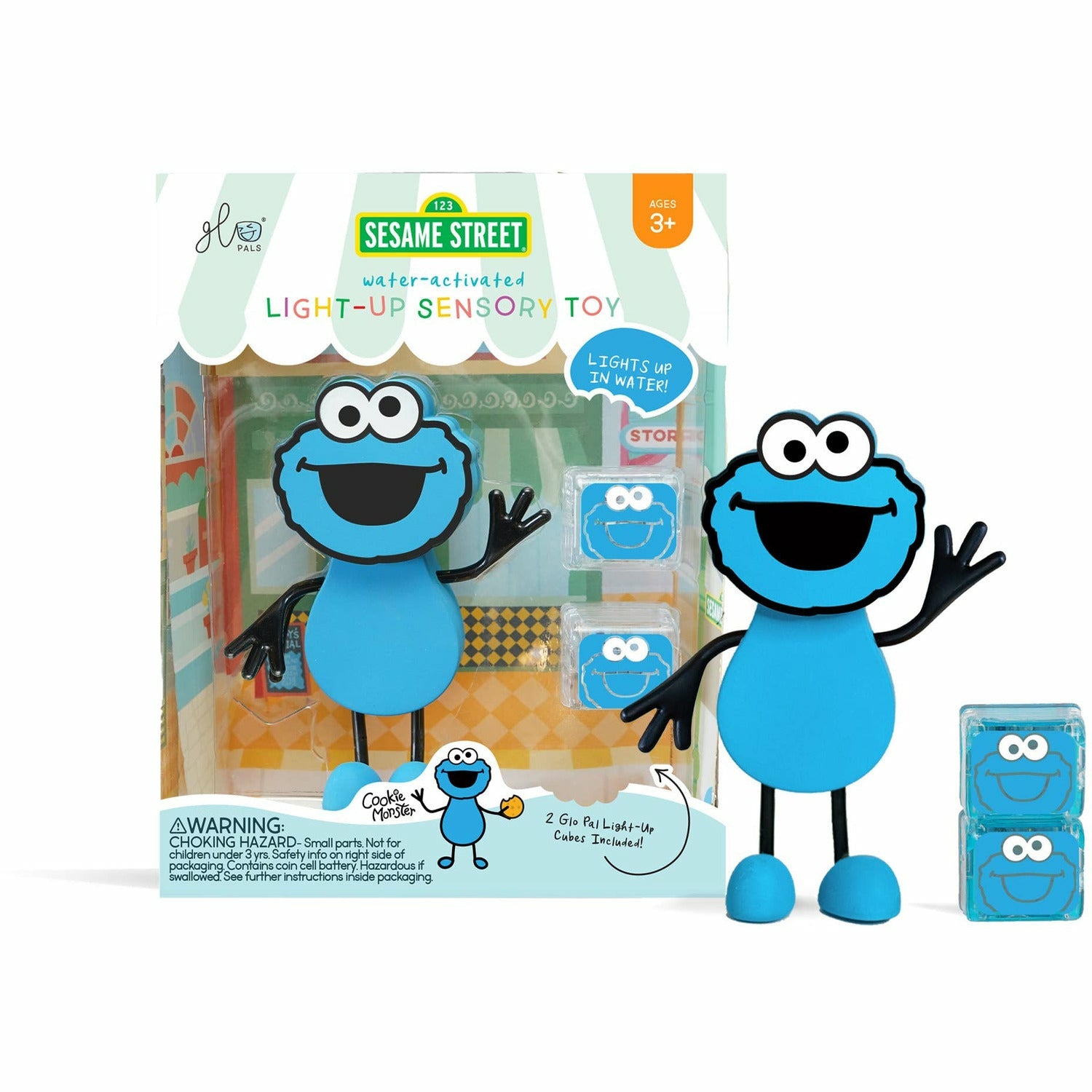 Buy Glo Pals Cookie Monster–Sesame Street Bath Toy – The Natural