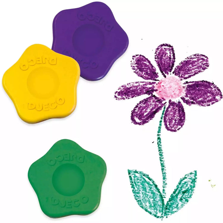 Djeco 12 Lightweight Flower Crayons for Little Hands Art Kit Djeco   