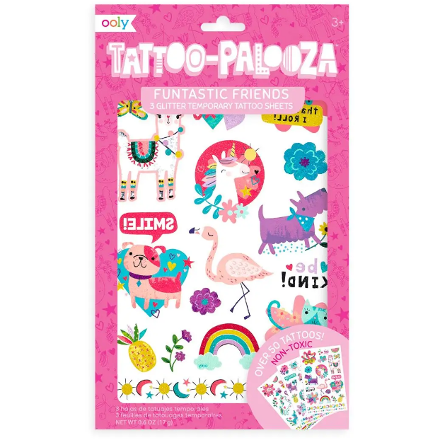 Ooly Tattoo Palooza Temporary Tattoo:  Funtastic Friends  Ooly   