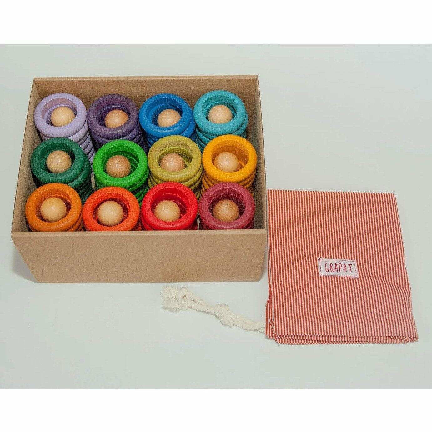 Order Grapat Nins Carla - Wooden Peg People Play Set