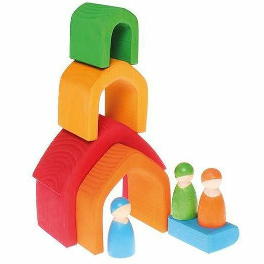 Grimm's Rainbow House Wooden Toys Grimm's   