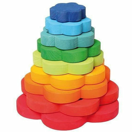 Grimm's Stacking Tower Flowers Toddler And Pretend Play Grimm's   