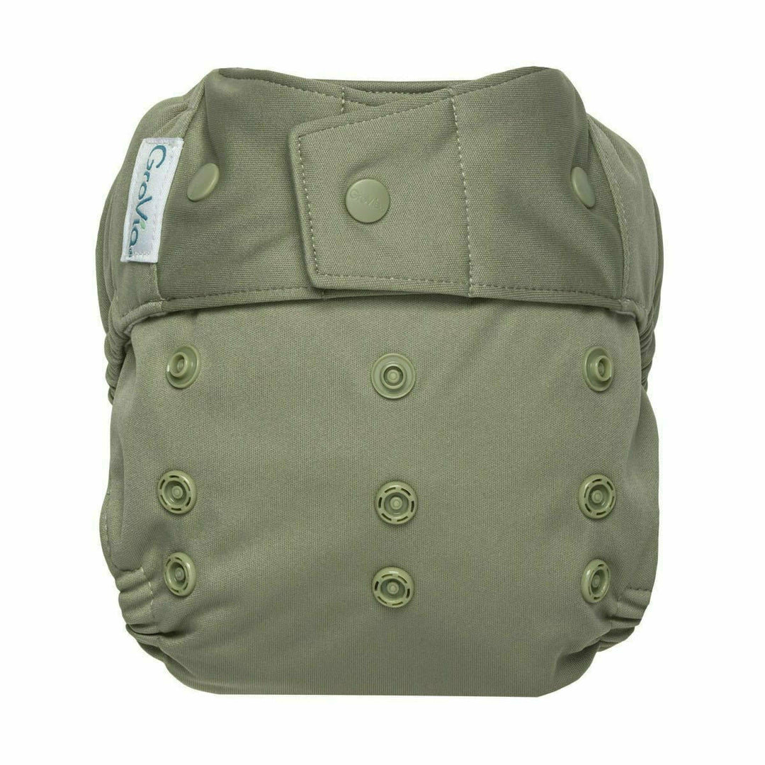 GroVia Cloth Diaper Hybrid Shell - Snap Closure Hybrid GroVia Fern  