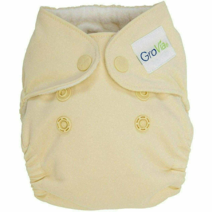GroVia Newborn AIO Diaper All In Ones GroVia Vanilla  