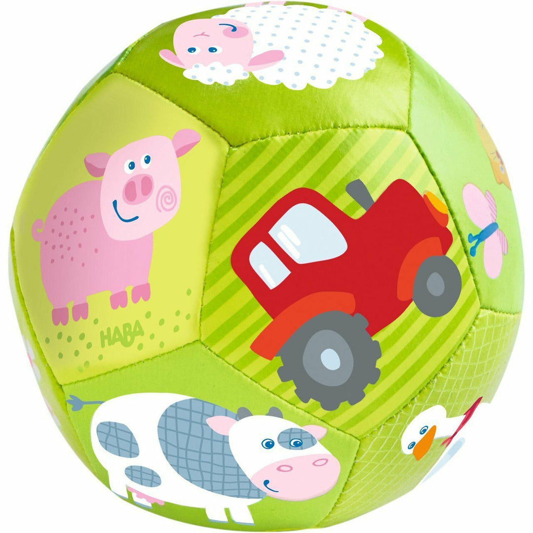 Haba Baby Ball 4 1/2 -On the Farm Baby Toys Haba   