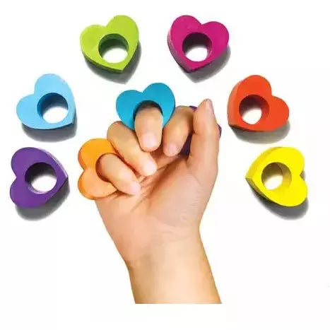 Ooly Heart Ring Crayons - Set of 6 Crayons Ooly   
