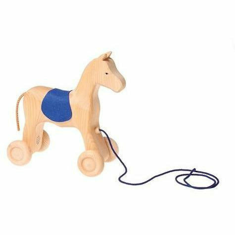 Grimm's Pull Along Horse Holly Wooden Toys Grimm's   