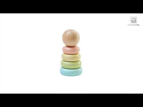 Plan Toys - First Stacking Ring Pastel