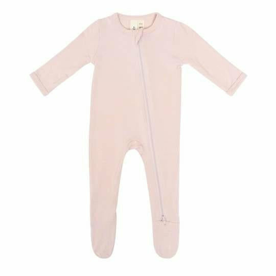 Kyte Baby Zippered Footie Solids Footie Kyte Baby NB Blush