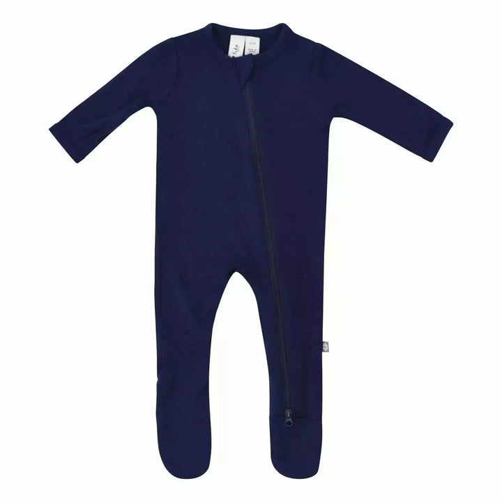 Kyte Baby Zippered Footie Solids Footie Kyte Baby 0-3M Navy