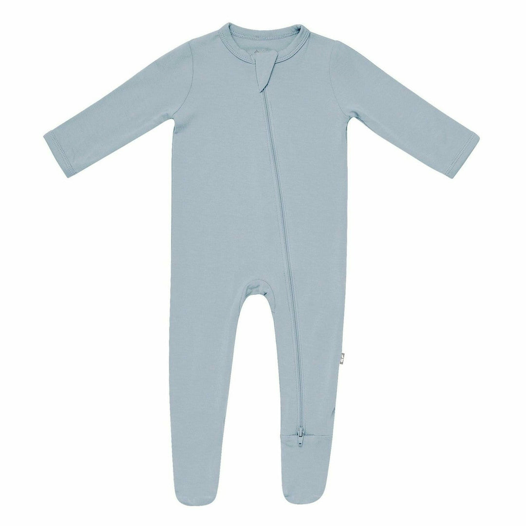 Kyte Baby Zippered Footie Solids Footie Kyte Baby NB Fog