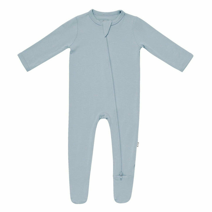 Kyte Baby Zippered Footie Solids Footie Kyte Baby NB Fog