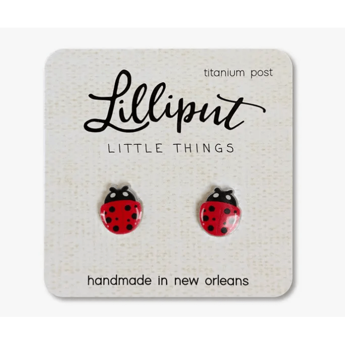 Lilliput Little Things Ladybug Earrings Apparel Accessories Lilliput Little Things   