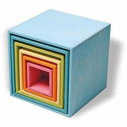 Grimm's Large Set of Boxes Pastel Wooden Toys Grimm's   