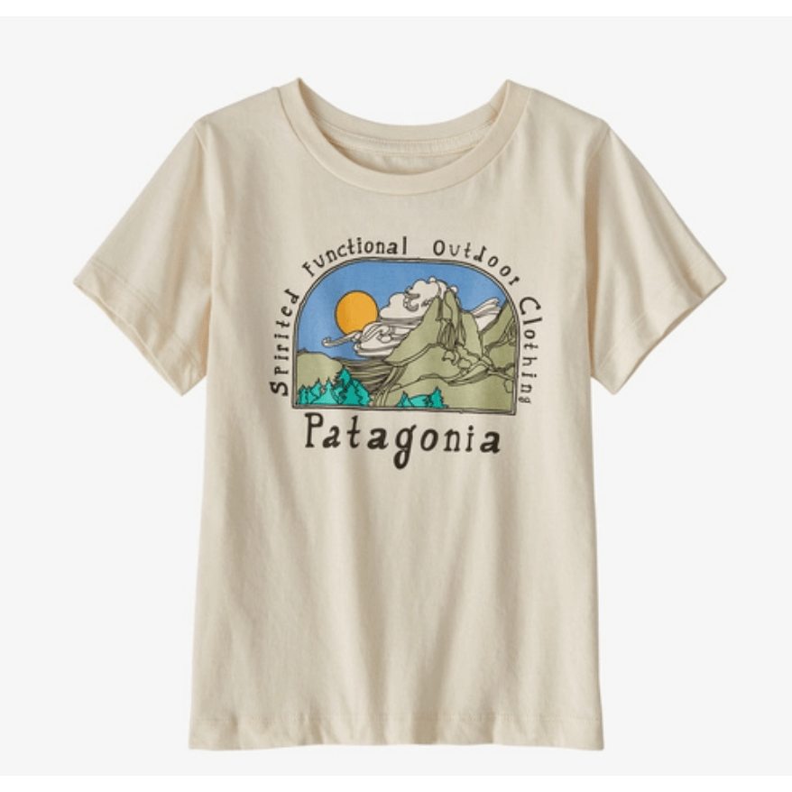 Patagonia Baby Regenerative Organic Cotton T-Shirt 2023 Tops & Bottoms Patagonia Lost And Found: Undyed Natural 3-6 Months 