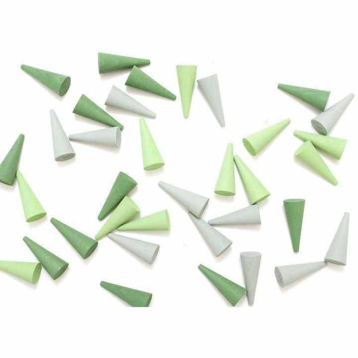 Grapat Mandala Green Cones Wooden Toys Grapat   