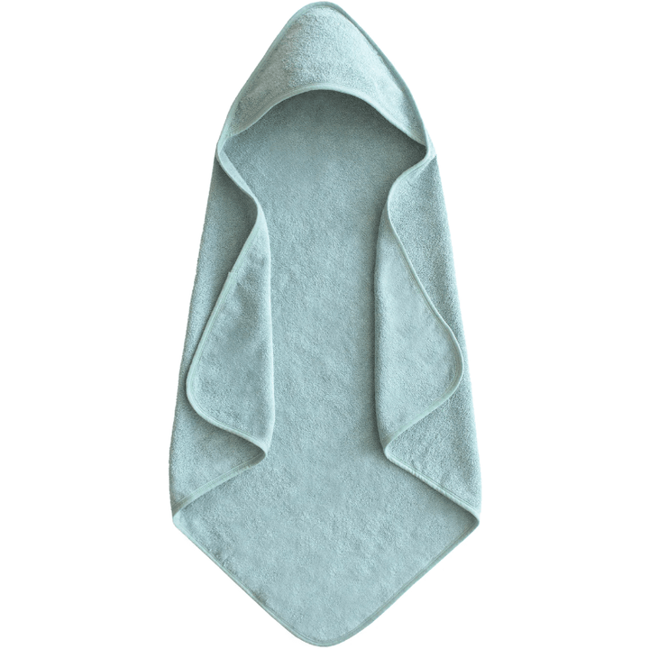 Mushie Organic Cotton Baby Hooded Towel Swaddles & Blankets Mushie Sea Mist  