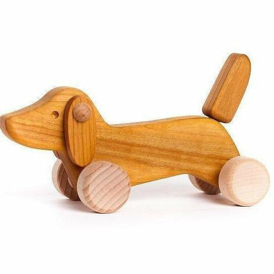 Bajo Wooden Dachshund Puppy Wooden Toys Bajo Natural  
