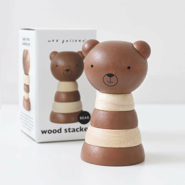 Wee Gallery Wood Stacker - Bear Wooden Toys Wee Gallery   